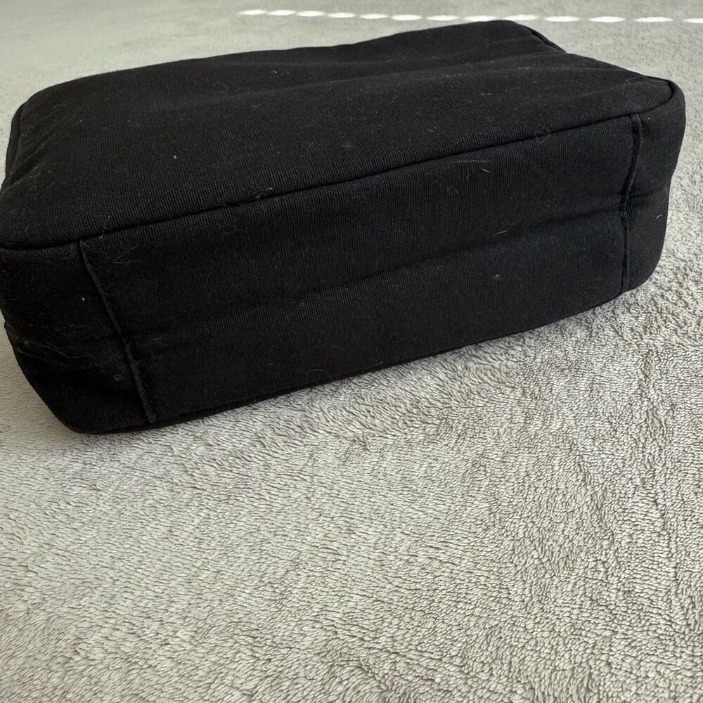 Yves Saint Laurent YSL parfums Black Canvas Logo Wristlet Clutch Bag - Picture 9 of 12